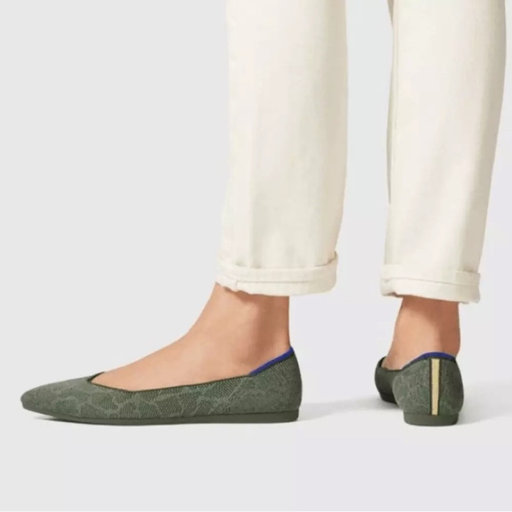 Rothy's Green Safari Flats - retired color!